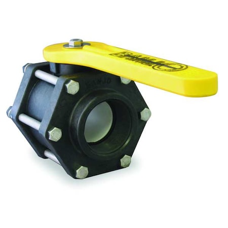 Banjo 3" FNPT Polypropylene Ball Valve Inline V300FP