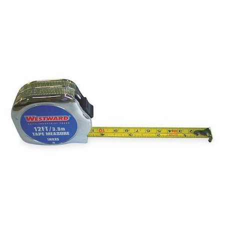 Westward 12 ft Tape Measure, 1/2 in Blade 1MKR5