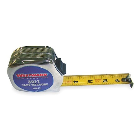 Westward 30 ft Tape Measure, 1 in Blade 1MKT2