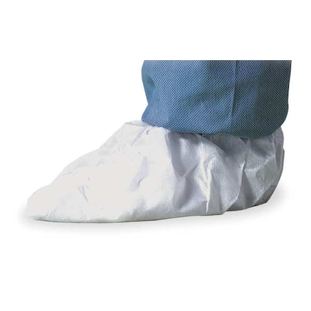 DUPONT Tyvek Isoclean Shoe Covers, Slip Resist, XL, Wh, PK100 IC451SWHXL01000B