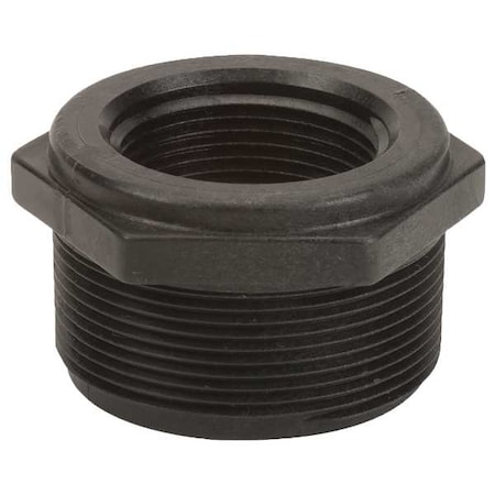 Banjo Reducing Bushing, Polypropylene, 2" x 1-1/4", Schedule 80, 300 psi Max Pressure RB200-125