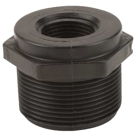 Banjo Reducing Bushing, Polypropylene, 1-1/2" x 3/4", Schedule 80, 300 psi Max Pressure RB150-075