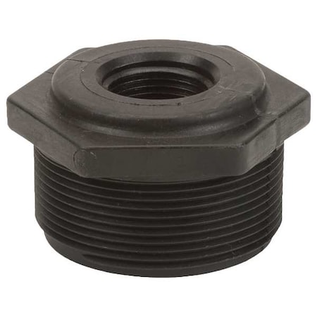 Banjo Reducing Bushing, Polypropylene, 2" x 3/4", Schedule 80, 300 psi Max Pressure RB200-075