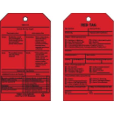 Brady Discard Tag, 7 x 4 in., PK100 81992