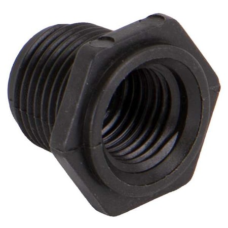 Banjo Reducing Bushing, Polypropylene, 3/8" x 1/4", Schedule 80, 300 psi Max Pressure RB038-025