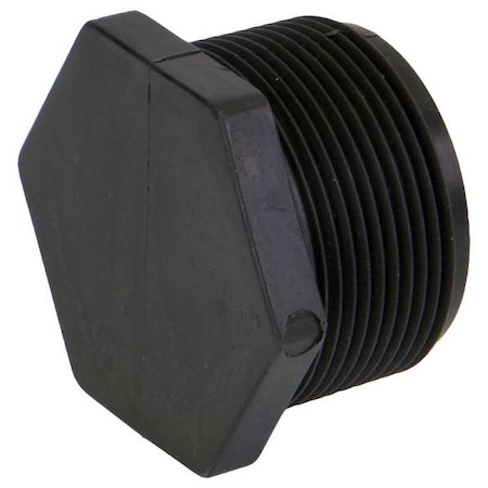 Banjo Plug, Polypropylene, 1-1/2", Schedule 80, 300 psi Max Pressure PLUG150