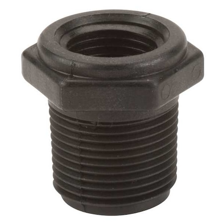 Banjo Reducing Bushing, Polypropylene, 3/4" x 1/2", Schedule 80, 300 psi Max Pressure RB075-050