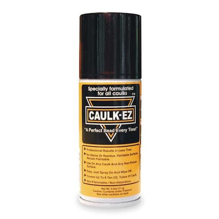 Caulk-Ez Caulk-EZ Tooling Aid, 2.5 oz, Aerosol, Clear, Caulk-EZ EZ4T