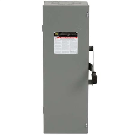 Square D Nonfusible, Safety Switch, Heavy Duty, 240 V, 3PDT DTU322