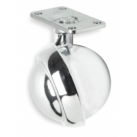 E.R. Wagner Swivel Plate Caster, 80 lb, 2 In Dia 8FMP503CXXX00TNR