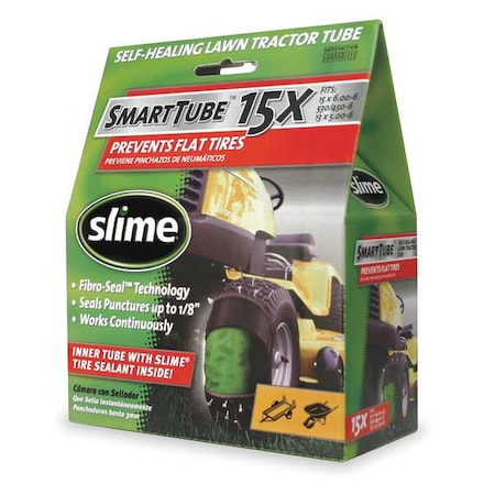 Slime Inner Tube, 3-3/8 In, Rubber 30014