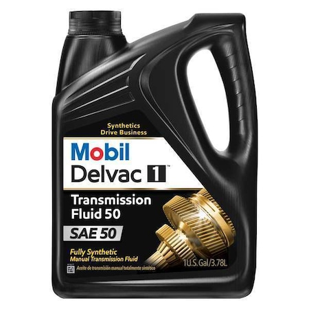 MOBIL Mobil Delvac Syn Transmission 50, 1 gal 122208