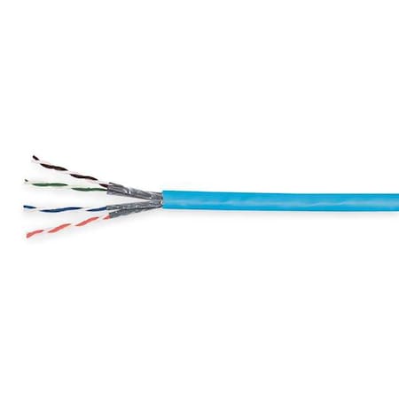 Genspeed Cable, Cat 5e, 24 AWG, 1000 ft, Blue 2133496E