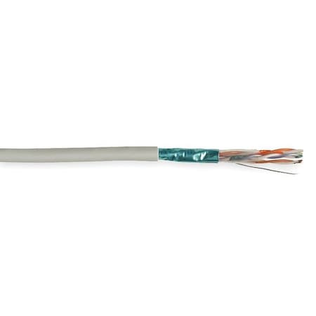 Genspeed Cable, Cat 5e, 24 AWG, 1000 ft, White 2133774E