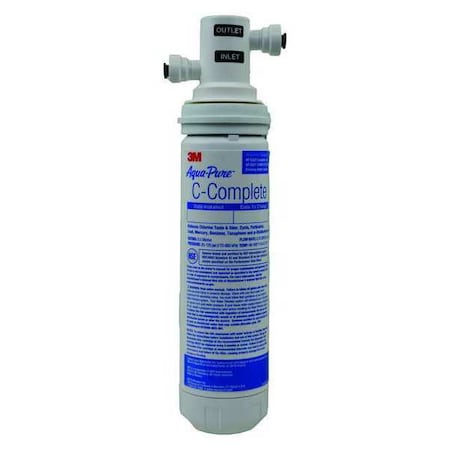 3M Aqua-Pure Water Filter System, 0.75 gpm, 0.5 Micron, 12-1/2" H AP EASY COMPLETE COOLER