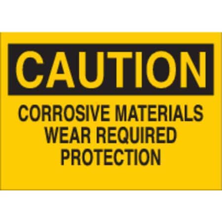 Brady Safety Sign Label, 3-1/2 In. H, 5 In. W, 87766 87766
