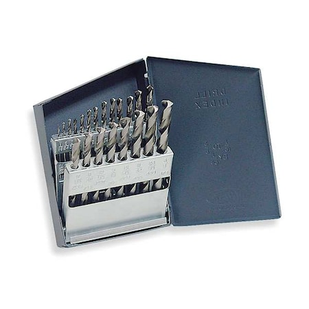 Chicago-Latrobe 21PC 118 Degree General Purpose Jobber Lengh Drill Set Chicago-Latrobe 150D Bright HSS 1/16-3/8x1/64 49912