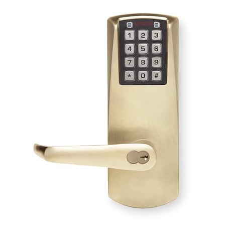 Simplex Electronic Lock, Satin Brass, 12 Button E2031BLL60641