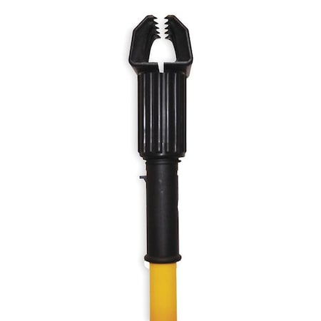 Cortech 60" Clamp On Wet Mop Handle, Yellow, Fiberglass 1NFF4
