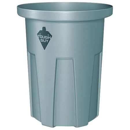 Cortech Cobra Can 35 gal Round Trash Can, Gray, None, Thermoplastic, Not Applicable 35200FR