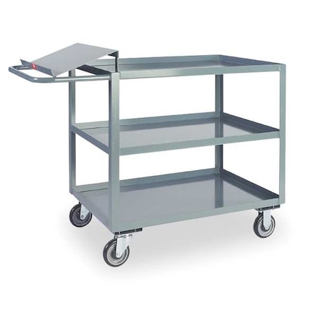 Jamco Order Picking Stock Cart, 1400 lb Load Capacity, 3 Shelves, 51 in L, 25 in W, 39 in H LO236P500GP