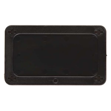 Brady Blank Tag, Plastic, 2 3/16 in H x 3 11/16 in W, Black, Rectangle 41920