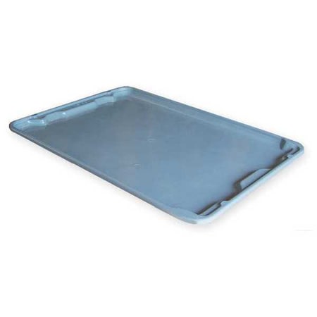 Mfg Tray Nest and Stack Box Lid Lid, Gray, Fiberglass 7806185172