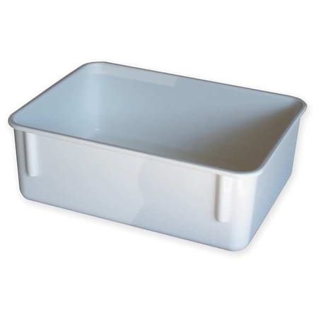 Mfg Tray Stack & Nest Storage Container, 1.5 gal, 11-3/4 in L x 8-3/4 in W x 4-1/8 in H, White 9201085269