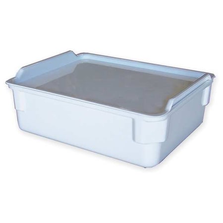 Mfg Tray Storage Container, Fiberglass Reinforced Composite, White, 3-3/8 in H, 9-1/4 in W, 11-3/8 in L 9401085269