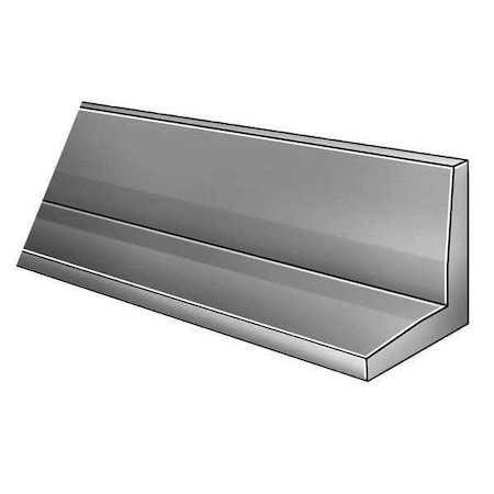 Zoro Select Dark Gray PVC Type 1 PVC Angle Stock, 120 in L, 0.08 in T, 7,450 psi, Smooth 6MDL3