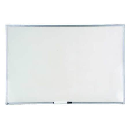 ZORO SELECT 36"x48" Melamine Whiteboard, Aluminum Frame 1NUR1