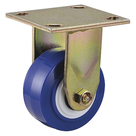 Zoro Select Rigd Plate Cstr, Polyurthan, 4 in, 600 lb, B 1NUW9