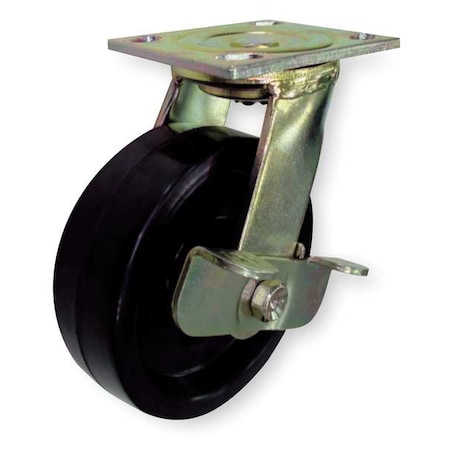 Zoro Select Swivel Plate Caster, Phenolic, 4 in., 800 lb. 1NUZ7
