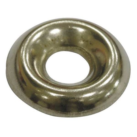 Zoro Select Countersunk Washer, Fits Bolt Size 1/4" , Stainless Steel Plain Finish, 100 PK U51350.025.0001