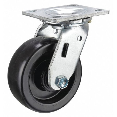Zoro Select Swivel Plate Caster, Glass Nylon, 8 in, 1250 lb P21S-NG080R-14