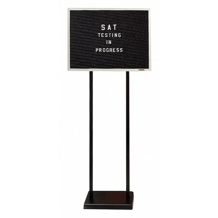 Ghent 18"H x 24"W Double Pedestal Letterboard HPDxB Design: Open Face