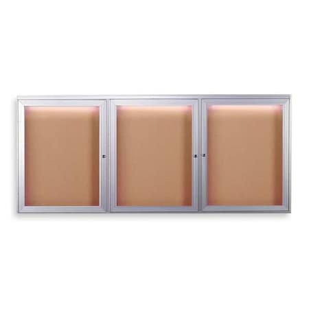 Ghent Enclosed Bulletin Board, 36"X72" CPA33672K