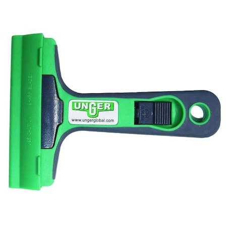 Unger Glass Scraper, Stiff, 4", Carbon Steel STMAX