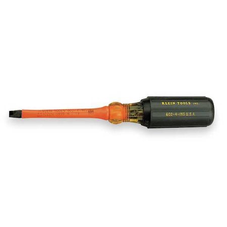 Klein Tools Insulated Screwdriver, 5/16x6 In, Keystone 602-6-INS