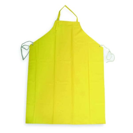 CONDOR Bib Apron, Yellow, 45 In. L 1N872