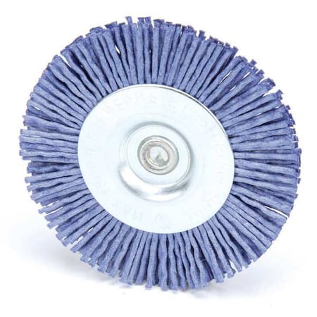 Weiler Wire Wheel Brush, 3", 1/4"., 4,500 RPM 90436