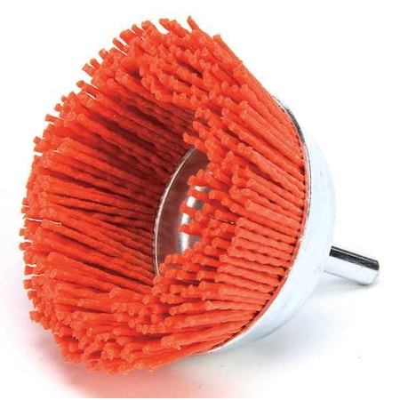 Weiler Cup Wire Brush, 3", 1/4", 4, 500 RPM 90447