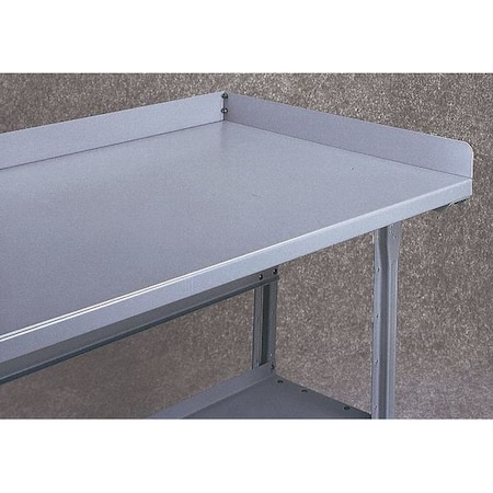 Tennsco Side and Back Rail Kit, 72Wx30Dx3 H, Gray SB-3072