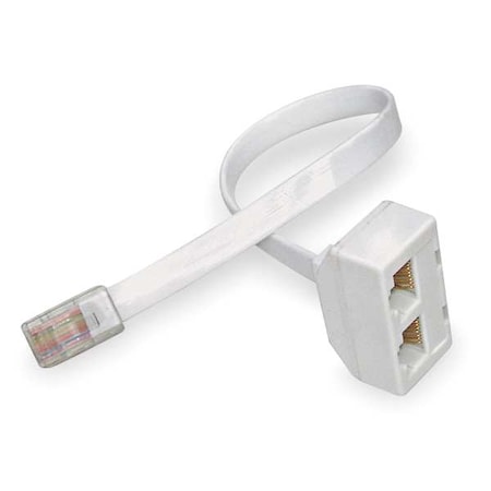 Pyramid 8" Dual Port Connector, White 41270