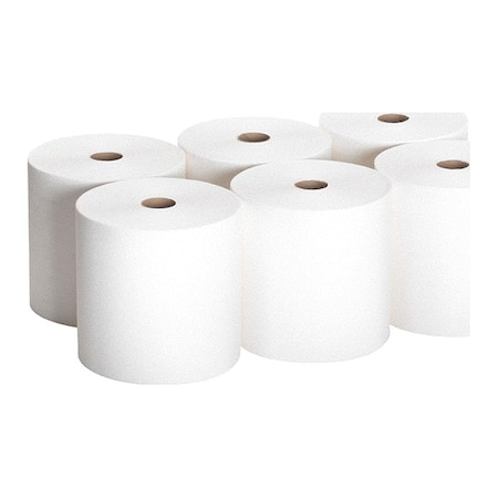 Georgia-Pacific Pacific Blue Select Hardwound Paper Towels, 1 Ply, Continuous Roll Sheets, 1000 ft, White, 6 PK 26100