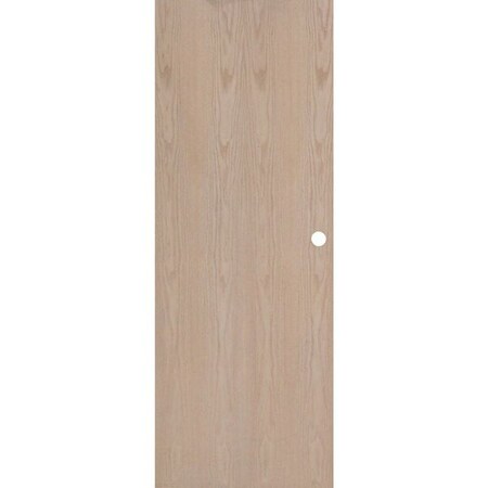 Ceco Security Door, Left-Hand, 84" H, 36" W, 1-3/4" Thick, Red Oak Vaneer with Mineral Core, Type: 3 D001474XST