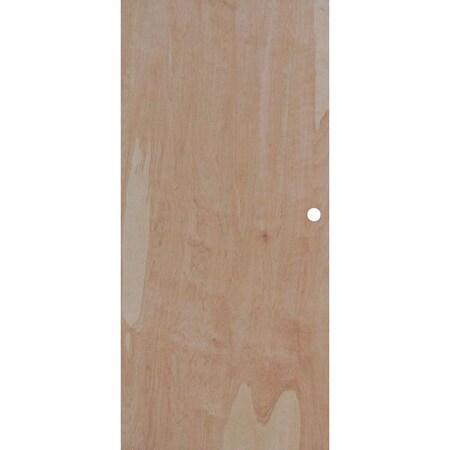 Ceco Security Door, LH, 80" H, 36" W, 1-3/4" Thick, Natural Birch with Mineral Core, Type: 2 D001007XCU
