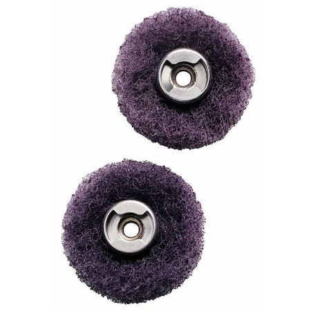 Dremel EZ Lock Abrasive Buffs, 1 In D, 7/64T, PK2 512E