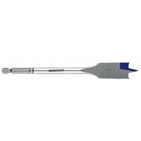 Irwin Spade Bit, 1/4 In D, 6 In L, I/4 Hex Shank 88804