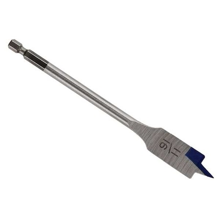 Irwin Spade Bit, 11/16 In D, 6 In L, I/4 Shank 88811